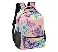 ALAZA Mochila para niños, mochila escolar con diseño de araña roja en una telaraña, mochila de gran capacidad para estudiantes, mochila para niños y niñas, Polilla Th0024, M, Polilla TH0024