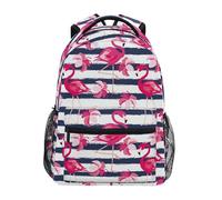 ALAZA Mochila para niños, mochila escolar con diseño étnico de búho de gran capacidad para estudiantes, mochila para niños, niñas, adultos y adolescentes, Flamingo 257a, M, Flamingo 257A