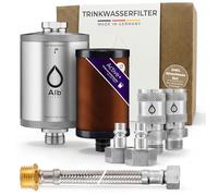 Alb Filter Active Plus - Purificador de Agua, Juego completo para debajo de la mesa (acoplamiento rápido, acero inoxidable)