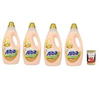 Alba Ammorbidente Argan and Daffodil, Suavizante, Fabric Softener, 33 lavados, 4 x 1850 ml + Polpa Italiana Gourmet 400 g