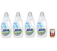 Alba Ammorbidente, Suavizante Iris y Flores Blancas, 33 lavados, 4 x 1850 ml + Polpa Italian Gourmet 400 g