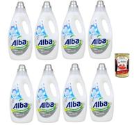 Alba Ammorbidente, Suavizante Iris y Flores Blancas, 33 lavados, 8 x 1850 ml + Polpa Italian Gourmet 400 g