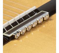 Alba GB Retenedores de metal plateado para guitarra flamenca clasica acústica eléctrica ukulele beads