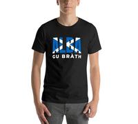 Alba-gu-BR-TH-Scotland-Forever-in-Gaidhlig-Scottish-Saltire-Flag-Blue-T-Shirt