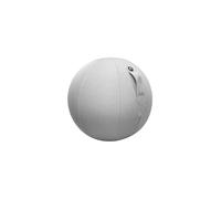 ALBA MHBALL G - Pelota para Asiento ergonómico, PVC/Tejido Poliéster, Gris Claro, Medio