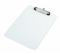 Alba Platrans - Portapapeles de plástico con clip para DIN A4 (22,5 x 31,5 cm), transparente