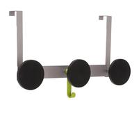 Alba PMS3P Triple gancho puerta de metal gris/Negro
