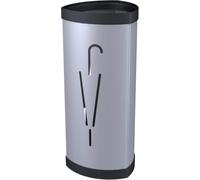 Alba PMTRIA2 M - Paragüero para 13 Paraguas, Color Gris | Soporte para paraguas con diseño triangular ventilado y retenedor de agua, para oficinas y zonas de recepción