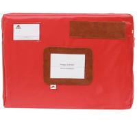 Alba Pocsour - Sobre reutilizable (nailon impermeable, 42 x 5 x 32 cm), color rojo