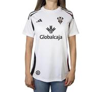 Albacete Balompié - Camiseta 1ª Equipación Femenina 24/25 - Tejido AeroReady Transpirable - Diseño con Escudo y Logo Adidas - Equipación Oficial - Color Blanco - Talla L