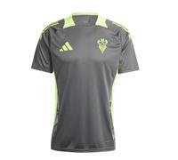 Albacete Balompié - Camiseta Oficial de Entrenamiento Jugador 24/25 - Tejido AeroReady Transpirable - Diseño con Escudo y Logo Adidas - Equipación Junior - Color Gris - Talla 152