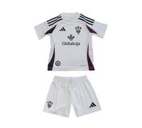 Albacete Balompié - Minikit 1ª Equipación 24/25 - Camiseta y Pantalón de Juego - Tejido Ligero y Transpirable - Diseño con Escudo y Logo Adidas - Equipación Infantil - Color Blanco - Talla 116