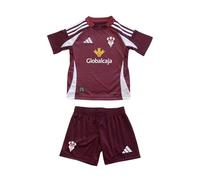 Albacete Balompié - Minikit Visitante 24/25 - Camiseta y Pantalón de Juego - Tejido Ligero y Transpirable - Diseño con Escudo y Logo Adidas - Equipación Infantil - Color Granate - Talla 116
