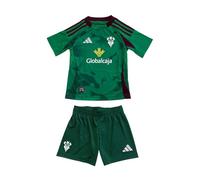 Albacete Balompié - Minikit Visitante 24/25 - Camiseta y Pantalón de Juego - Tejido Ligero y Transpirable - Diseño con Escudo y Logo Adidas - Equipación Infantil - Color Verde - Talla 116