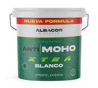 ALBACOR Antimoho XTRA Pintura Antihumedad Interior - Exterior -11KG- (Blanco Mate), Pintura Antimoho Para Techos, Baños, Cocinas, Poco Salpicado, Evita la Aparición de Moho, Antihumedad
