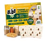 Albagarden Trampas Adhesivas antipolillas alimentarias con feromonas Atractivas, 3 Unidades, sin insecticidas, eficaces 3 Meses, Protege la dispensa, harina y Pasta de arroz