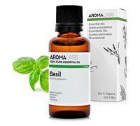 Albahaca Tropical BIO (Ocimum basilicum - QT metilchavicol) - 30 mL - Aceite Esencial Quimiotipado y Certificado AB - Digestión difícil - Aroma Labs