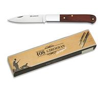 Albainox 01218 Navaja 108 GIRODIAS. Hoja 7 cm Herramienta para Caza, Pesca, Camping, Outdoor, Supervivencia y Bushcraft + Portabotellas de regalo