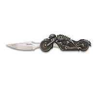 Albainox 18063 Navaja Moto Skeleton Albainox. Hoja: 8.5 Herramienta para Caza, Pesca, Camping, Outdoor, Supervivencia y Bushcraft + Portabotellas de regalo