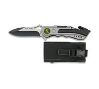 ALBAINOX 19461GR1010. Navaja seguridad gris, GUARDIA CIVIL. Mango de aluminio. Hoja de acero Inox.