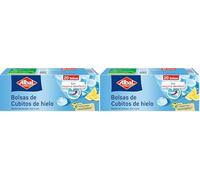 Albal Bolsas de cubitos de hielo - Bolsas para congelar y almacenar cubitos de hielo con válvula de cierre automático, fáciles de llenar y extraer, 70% material reciclado, sin BPA, 20 unidades