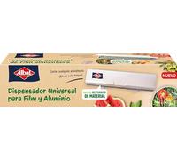 Albal Dispensador universal de film y papel de aluminio - Dispensador con adaptador para papel de aluminio y film transparente alimentario, corte limpio y seguro, 1 unidad