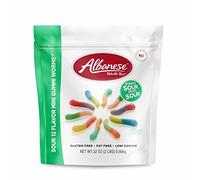 Albanese World's Best Sour 12 Flavor Mini Gummi Worms, bolsa de dulces de 32 onzas