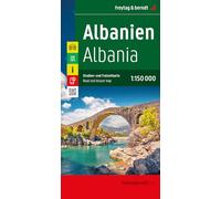 Albanien, Straßen- und Freizeitkarte 1:150.000, freytag & berndt: Mit Infoguide, Top Tips, Innenstadtplan Tirana: AK 9503
