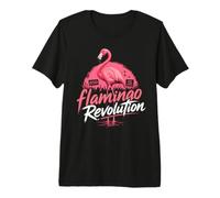 Albania Flamingo Revolución Protesta Proteger Naturaleza Albanés Camiseta Premium