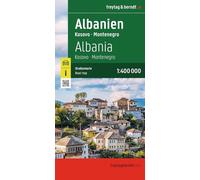 Albania - Kosovo, Montenegro Road and Leisure Map: AK 9501