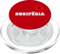 Albania Shqipëria con Bandera Nacional en el Pecho PopSockets PopGrip para MagSafe