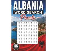 Albania Word Search Puzzle: 55 Puzzles Word Search about Albania and More | 6x9 inches, 110 pages | Gift for Albania & Countries Lover