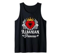 Albanian Princess Albania Flag Proud Albanian Girl Camiseta sin Mangas