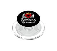 Albanian Princess Albania Flag Proud Albanian Girl PopSockets PopGrip para MagSafe