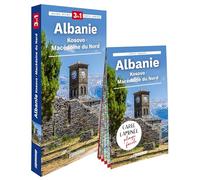 Albanie, Kosovo, Macédoine du Nord (guide 3en1): Guide + Atlas + Carte