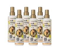 Albaöl - Air Fryer Spray, 6 botellas de 190 ml I Adecuado para todas las freidoras de aire caliente y otras necesidades de cocción a temperaturas de hasta 250 °C