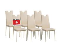 Albatros 2919 Salerno Set de 6 sillas de Comedor, Beige
