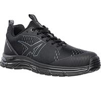 Albatros AER55 ST - Zapatos de trabajo O1 ESD HRO SRA muy ligeros, transpirables, antideslizantes, sin metal, resistentes al calor, veganos, unisex, Negro , 41 EU