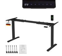 Albatros Bastidor de Escritorio Lift, Negro, 2X Motores, Regulable eléctricamente en Altura con función de Memoria