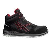 ALBATROS Clifton Mid SRC 638700210000043 Botas de Seguridad S3 (UE): 43 Negro, Rojo 1 Durable y Resistente Unisex Adulto, EU