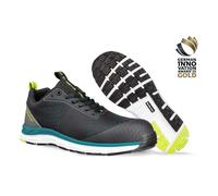 ALBATROS Seguridad Zapatos AER55 Impulso Bajo Negro Azul S1P ESD Hro Sra Trabajo