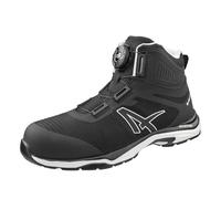 ALBATROS TRAILMASTER MID S3S ESD FO HRO SR Zapatos de seguridad para hombre, antideslizantes, sin metal, tapa de fibra de vidrio, zapatos de trabajo, Black Quicklock, 39 EU