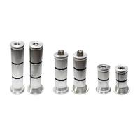Albedel 6 tamaños de horquilla delantera para bicicleta, tornillo de expansión, tornillo de compresión, insertos de suspensión, núcleo de 28,6/31,8 mm, expansor de 24 a 30 mm, reutilizable, moleteado