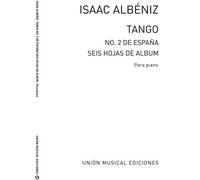 Albeniz Tango In de From Espana Op.165 No.2-Piano partituras