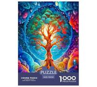 Albero Della Vita Puzzle Imposible,desafío for Adults Bellissime piante Entretenimiento Creativo 1000 Piezas Obra De Arte De Juego De para Adultos Y Niños 70x50cm/1000pcs