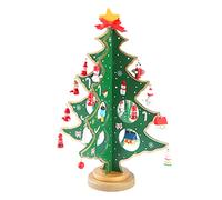 Albero di Natale in Legno, Piccolo Albero di Natale da tavolo Decorazione Mini Albero di Natale in Legno FAI da te per la decorazione Della Festa di Natale in Camera da letto