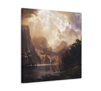 Albert Bierstadt California en las montañas de Sierra Nevada pinturas excepcionales exquisito póster arte de pared pergamino lienzo pintura cuadro cuadro sala decoración hogar 40 x 40 cm