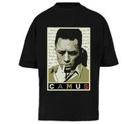 Albert Camus Camiseta Extragrande Negra Baggy tee Unisex