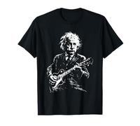 Albert E. Científico Físico Tocando Guitarra Diseño Camiseta