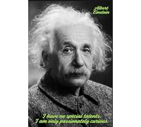 Albert Einstein - Motivational and inspirational notebook with positive affirmations; funny joke gift for the friends, coworkers, bosses and employees